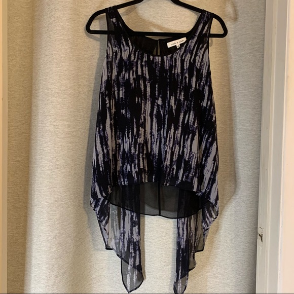 robbie & nikki silk sleeveless layered blouse - Picture 2 of 8